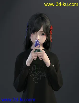 3D打印模型SU Medium Length Hair for Genesis 8 and 8.1 Females的图片