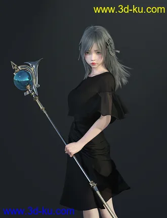 3D打印模型SU Medium Length Hair for Genesis 8 and 8.1 Females的图片