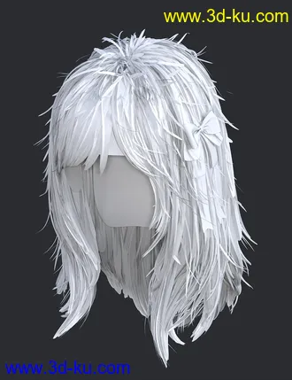 3D打印模型SU Medium Length Hair for Genesis 8 and 8.1 Females的图片