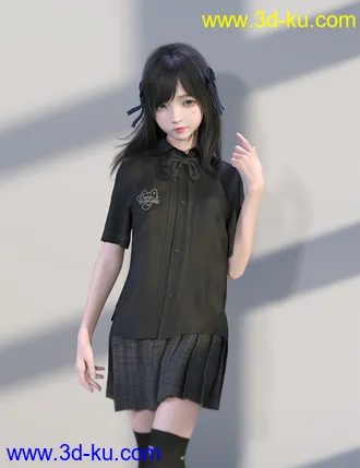 3D打印模型SU Medium Length Hair for Genesis 8 and 8.1 Females的图片