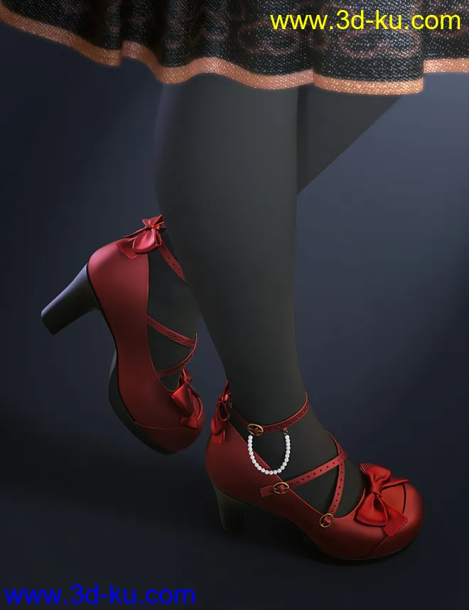 Sue Yee Cute High Heels for Genesis 8 and 8.1 Females模型的图片6