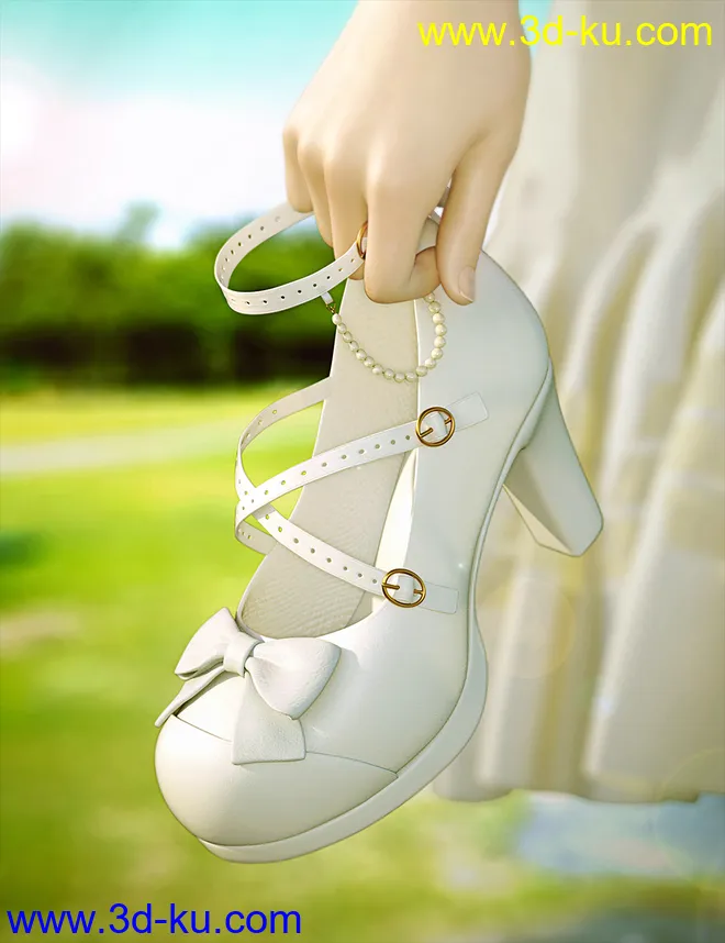 Sue Yee Cute High Heels for Genesis 8 and 8.1 Females模型的图片9