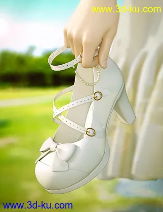 3D打印模型Sue Yee Cute High Heels for Genesis 8 and 8.1 Females的图片