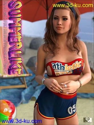 3D打印模型Summerlike for dForce Cooldown II for Genesis 8 Female(s)的图片