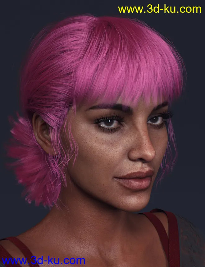 Sun Hair for Genesis 8 Females模型的图片1