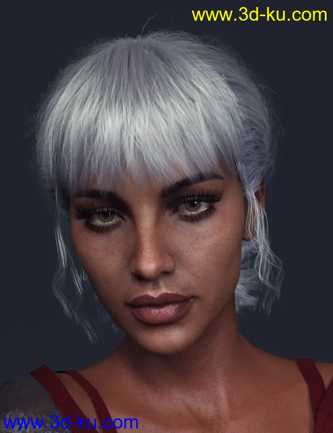 Sun Hair for Genesis 8 Females模型的图片3
