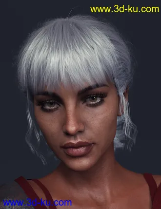 3D打印模型Sun Hair for Genesis 8 Females的图片