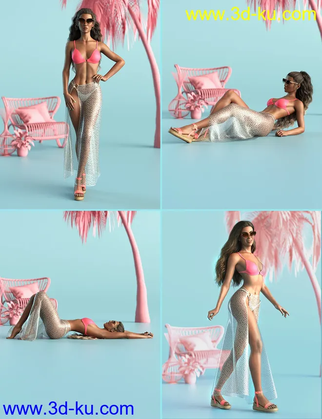 Sunny Days Poses for Genesis 8.1 Female模型的图片7