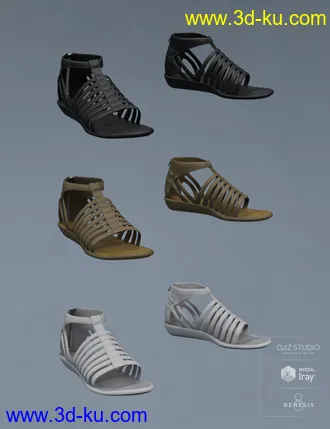 3D打印模型Sunny Shorts Outfit for Genesis 8 Female(s)的图片