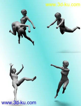 3D打印模型Super Comic Combat Poses for Genesis 8的图片