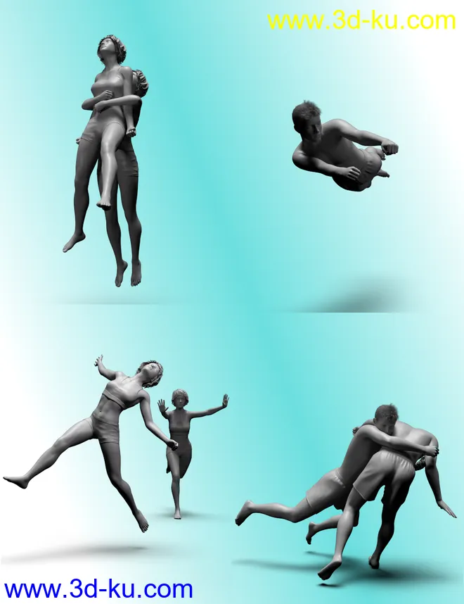 Super Comic Combat Poses for Genesis 8模型的图片9