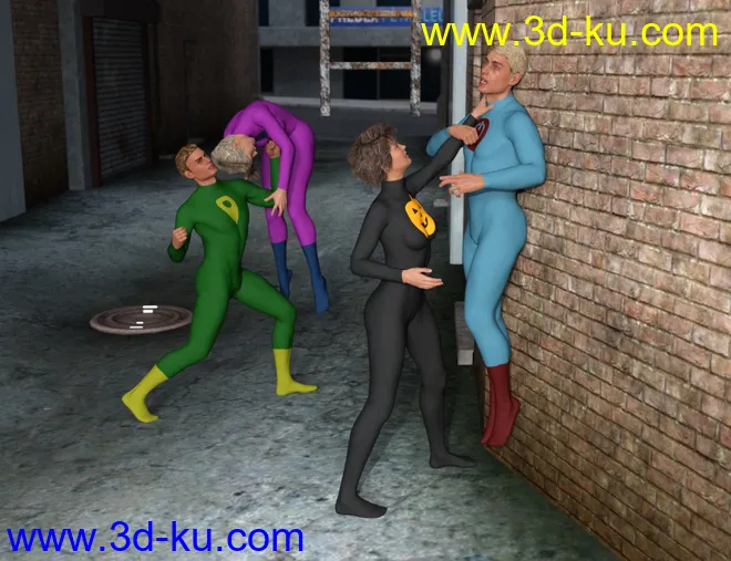 Super Conflict Poses for Genesis 8模型的图片2