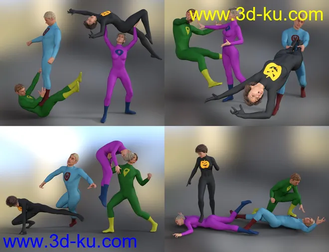 Super Conflict Poses for Genesis 8模型的图片3