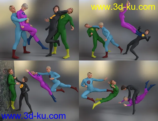 Super Conflict Poses for Genesis 8模型的图片4