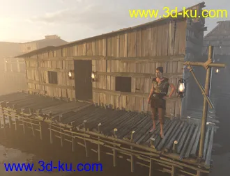 3D打印模型Swamp Huts的图片