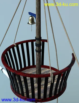 3D打印模型Swashbuckler Poses Props and Crows Nest for Genesis 8的图片