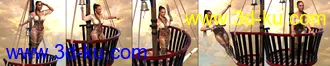 3D打印模型Swashbuckler Poses Props and Crows Nest for Genesis 8的图片