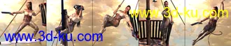 3D打印模型Swashbuckler Poses Props and Crows Nest for Genesis 8的图片