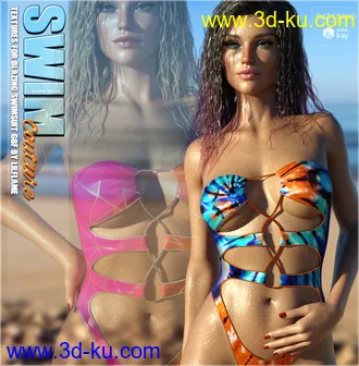 3D打印模型SWIM Couture Textures for Blazing Swimsuit G8F的图片