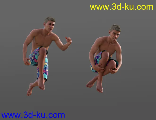 Swimming Animations for Genesis 8模型的图片4