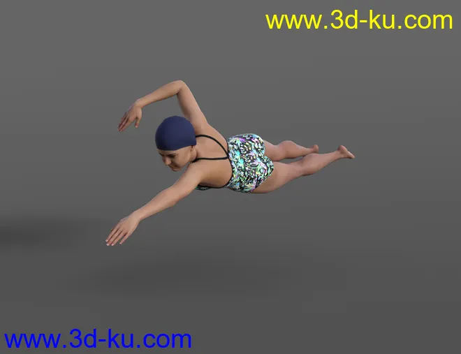 Swimming Animations for Genesis 8模型的图片5