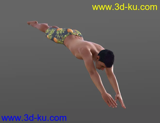Swimming Animations for Genesis 8模型的图片6