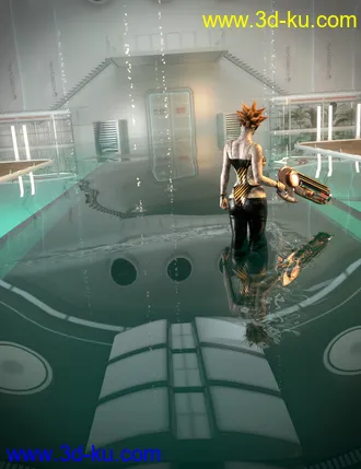 3D打印模型SY Rippling Water Iray的图片