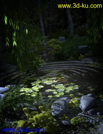 3D打印模型SY Rippling Water Iray的图片