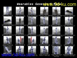 3D打印模型SY Tied Up! 4 for Genesis 8 and 8.1的图片