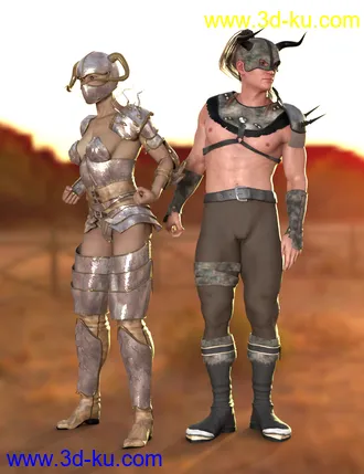 3D打印模型SY Victoria 3 and Michael 3 Clones for Genesis 8的图片