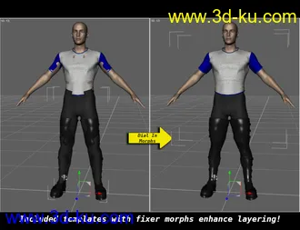 3D打印模型SY Victoria 3 and Michael 3 Clones for Genesis 8的图片