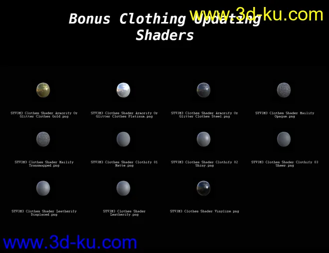 SY Victoria 3 and Michael 3 Clones for Genesis 8模型的图片7