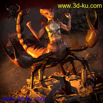 3D打印模型SYS Monsters in the Dark Textures for SY Scorpion Folk的图片