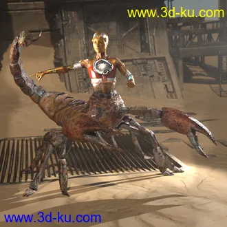 3D打印模型SYS Monsters in the Dark Textures for SY Scorpion Folk的图片