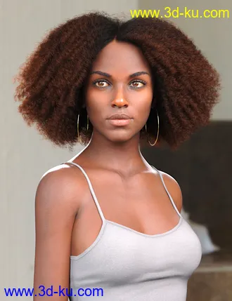 3D打印模型Tallia Hair for Genesis 8 and 8.1 Females的图片