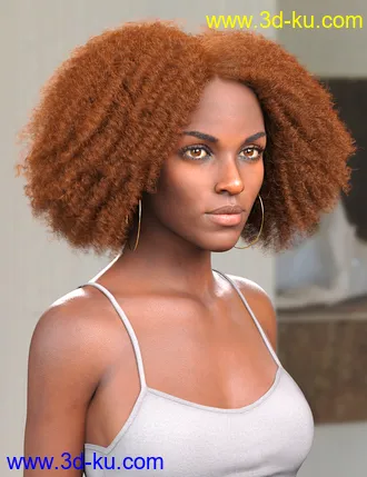 3D打印模型Tallia Hair for Genesis 8 and 8.1 Females的图片