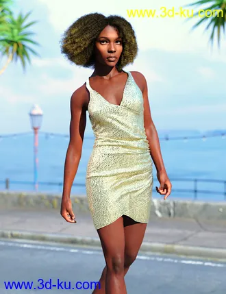 3D打印模型Tallia Hair for Genesis 8 and 8.1 Females的图片
