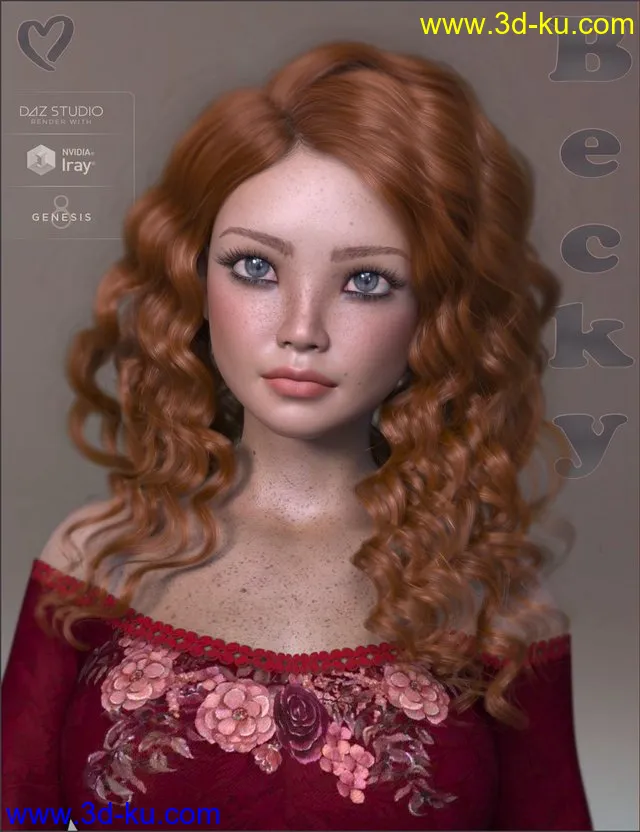 TDT-Becky for Genesis 8 Female模型的图片1