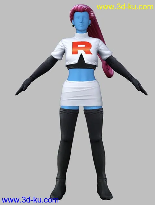 Team Rocket Jessie模型的图片1