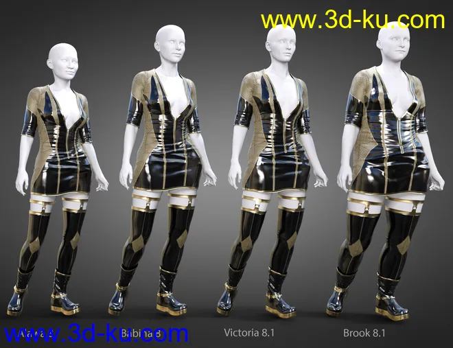 TEC2 Outfit for Genesis 8.1 Females模型的图片2