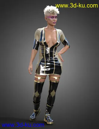 3D打印模型TEC2 Outfit for Genesis 8.1 Females的图片