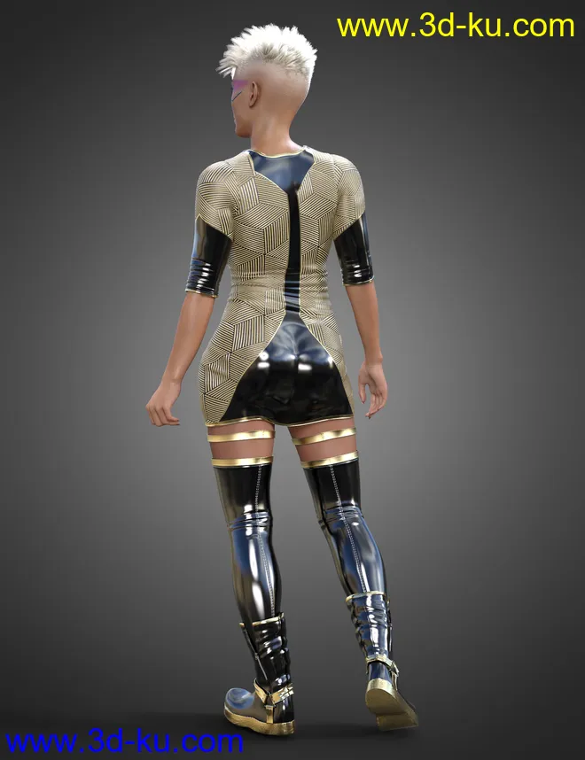TEC2 Outfit for Genesis 8.1 Females模型的图片4