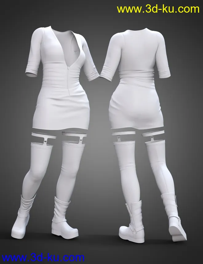 TEC2 Outfit for Genesis 8.1 Females模型的图片5