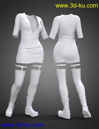 3D打印模型TEC2 Outfit for Genesis 8.1 Females的图片