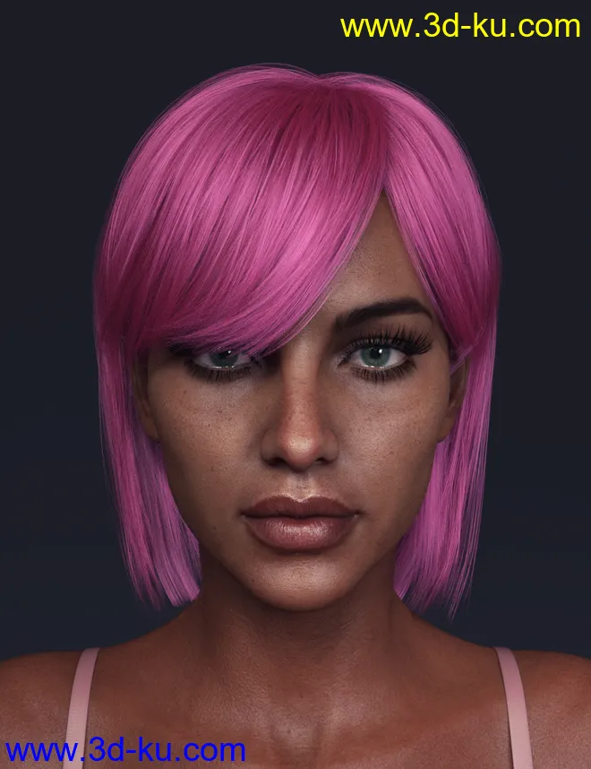 TG Hair for Genesis 8 Females模型的图片8