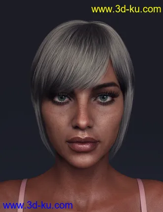 3D打印模型TG Hair for Genesis 8 Females的图片