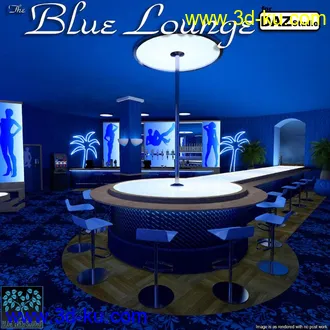 3D打印模型The Blue Lounge for Daz的图片