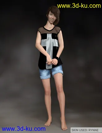 3D打印模型The Girls 2 - Tweens and Young Teens for Genesis 8.1 Female的图片