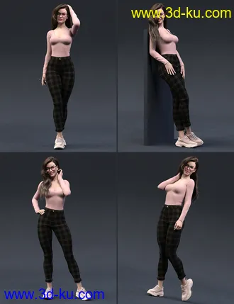 3D打印模型The Good Student Poses Sign Language and Expressions for Genesis 8 Female的图片