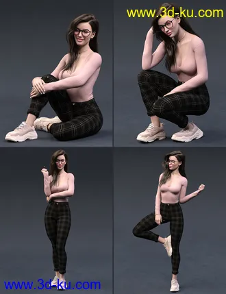 3D打印模型The Good Student Poses Sign Language and Expressions for Genesis 8 Female的图片